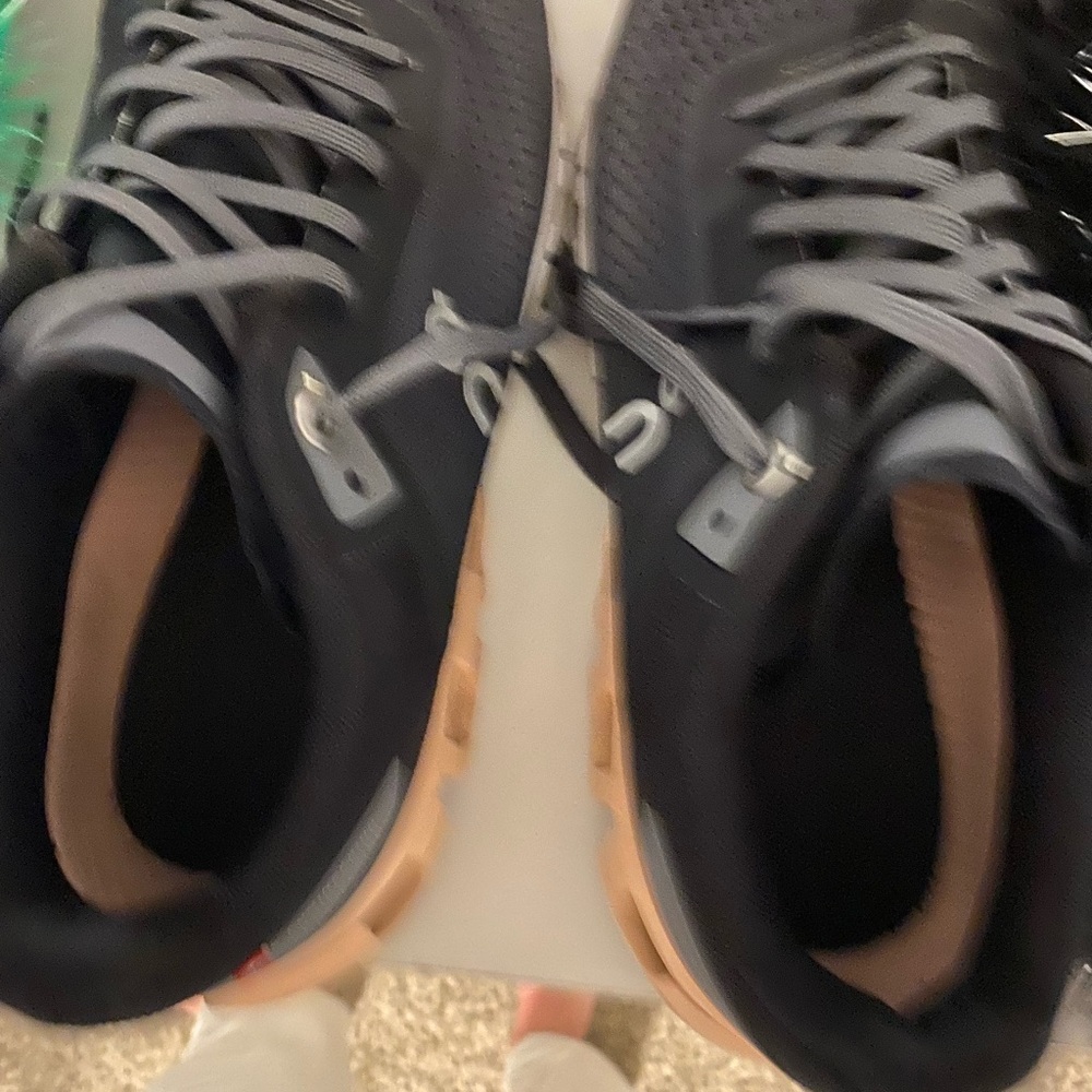 On cloud shoes.